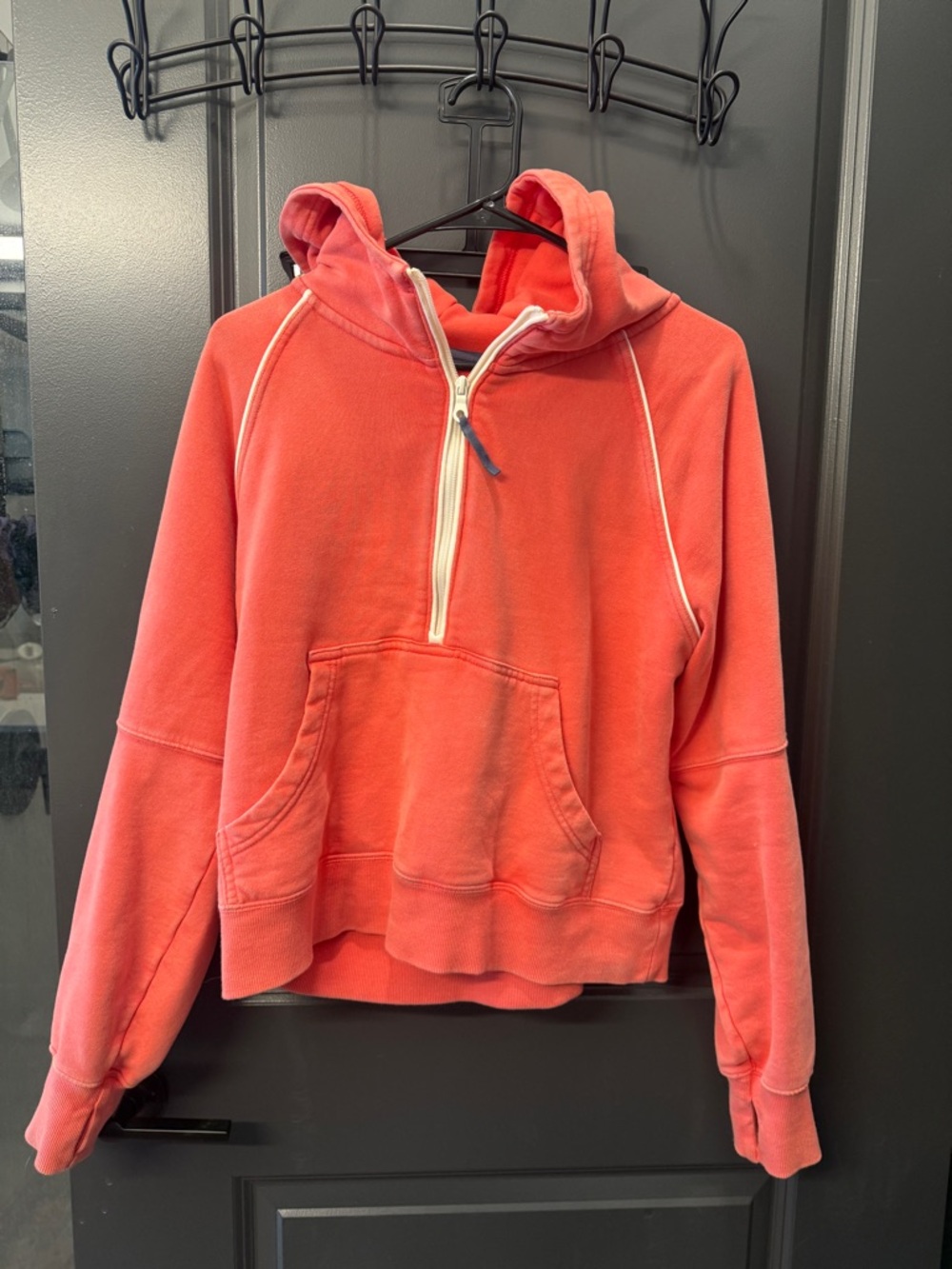 Aerie Retro Scuba Look Alike Half Zip Hoodie size M